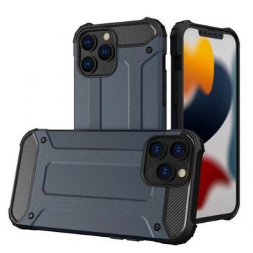 Husa Lemontti Hybrid Armor compatibila cu iPhone 14 Pro, Albastru