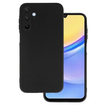 Husa Lemontti Silicon Mat compatibila cu Samsung Galaxy A15 / A15 5G, Negru