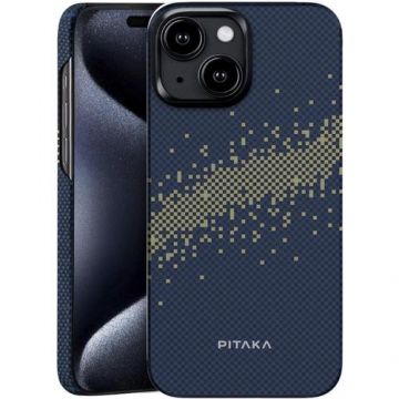 Husa Pitaka MagEZ 4 StarPeak Milky Way 1500D, Aramida MagSafe compatibila cu iPhone 15 Plus