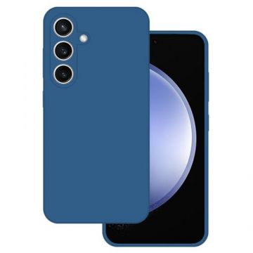 Husa Protectie Spate Lemontti Silicone Premium compatibila cu Samsung Galaxy A05s (Albastru)