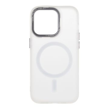 Husa telefon OBAL:ME pentru Apple iPhone 14 Pro, Misty Keeper, MagSafe, Alb