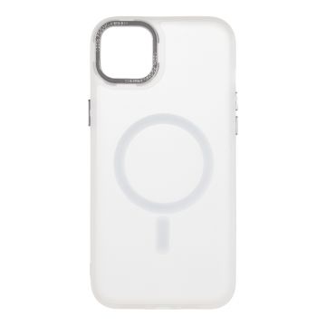 Husa telefon OBAL:ME pentru Apple iPhone 15 Plus, Misty Keeper, MagSafe, Alb