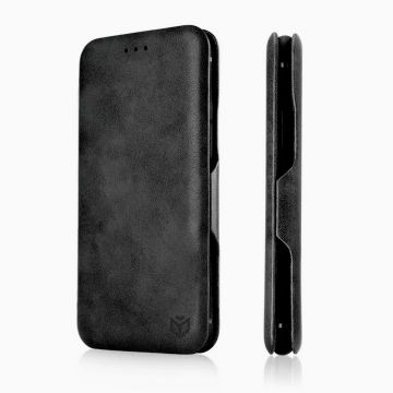 Husa tip carte pentru Samsung Galaxy Xcover 7, Techsuit, Inchidere Magnetica, Black