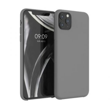 Husa pentru Apple iPhone 11 Pro Max, Silicon, Gri, 49725.155