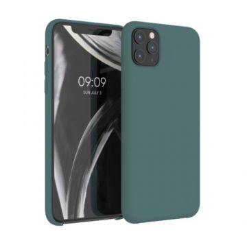 Husa pentru Apple iPhone 11 Pro Max, Silicon, Verde, 49725.171