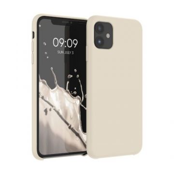 Husa pentru Apple iPhone 11, Silicon, Crem, 49724.210