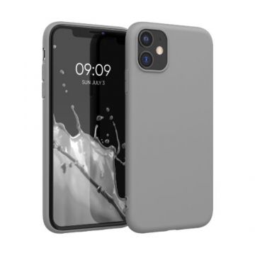 Husa pentru Apple iPhone 11, Silicon, Gri, 49787.155