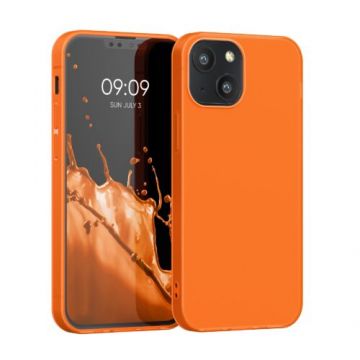 Husa pentru Apple iPhone 13 Mini, Silicon, Portocaliu, 55926.69, Kwmobile