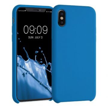 Husa pentru Apple iPhone X/iPhone XS, Silicon, Albastru, 42495.228, Kwmobile