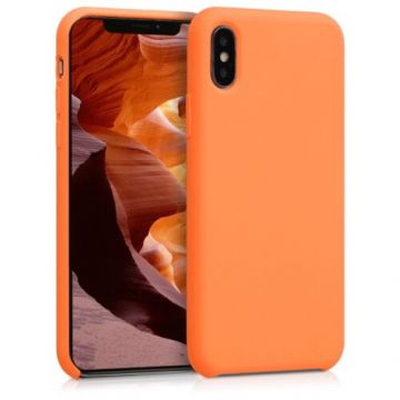 Husa pentru Apple iPhone X/iPhone XS, Silicon, Portocaliu, 42495.150