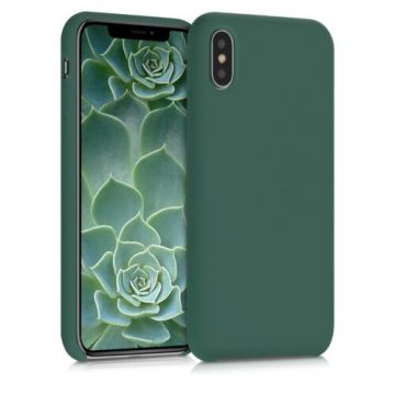 Husa pentru Apple iPhone X/iPhone XS, Silicon, Verde, 42495.166