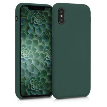 Husa pentru Apple iPhone X/iPhone XS, Silicon, Verde, 46313.169