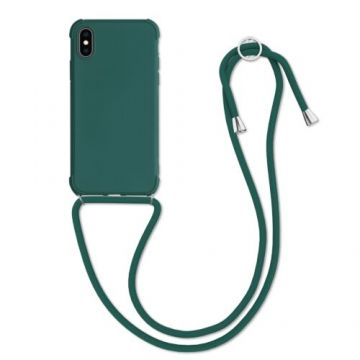 Husa pentru Apple iPhone X/iPhone XS, Silicon, Verde, 49915.80