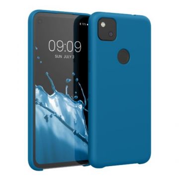 Husa pentru Google Pixel 4a, Silicon, Albastru, 52549.228, Kwmobile