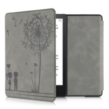 Husa pentru Kindle Paperwhite 11, Piele ecologica, Gri, Kwmobile, 56257.01