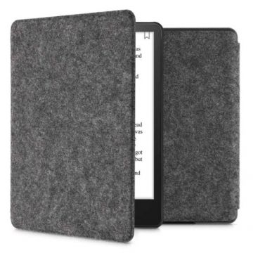 Husa pentru Kindle Paperwhite 11, Textil, Gri, Kwmobile, 56259.19