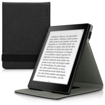 Husa pentru Kobo Aura One, Piele ecologica, Negru, 45100.01