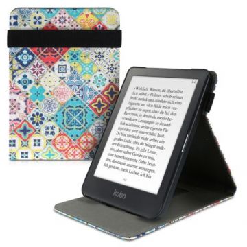 Husa pentru Kobo Clara HD, Piele ecologica, Multicolor, 46106.09