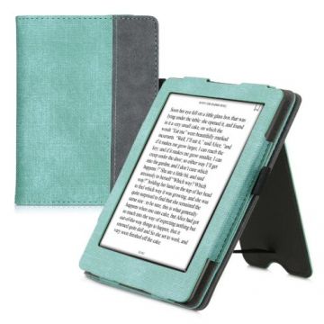 Husa pentru Kobo Glo HD/Touch 2.0, Piele ecologica, Verde, Kwmobile, 56815.71