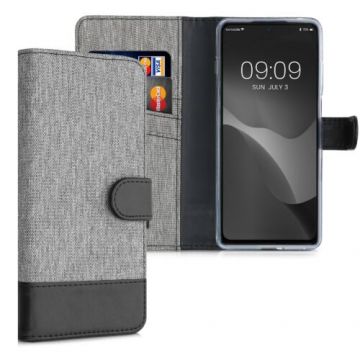 Husa pentru Motorola Moto G200 5G, Textil, Gri, 57007.22, Kwmobile