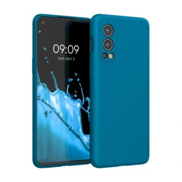 Husa pentru OnePlus Nord 2 5G, Silicon, Albastru, 56070.224, Kwmobile