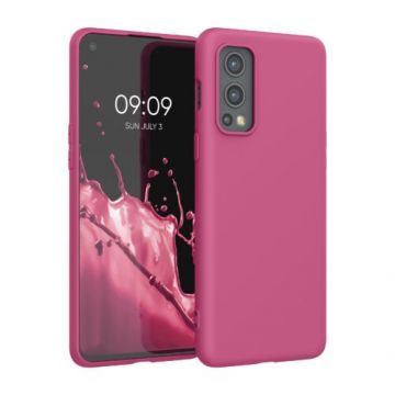 Husa pentru OnePlus Nord 2 5G, Silicon, Roz, 56036.213, Kwmobile