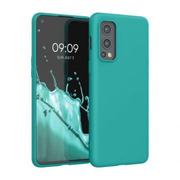 Husa pentru OnePlus Nord 2 5G, Silicon, Verde, 56036.78, Kwmobile