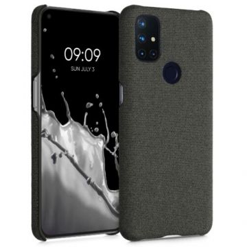 Husa pentru OnePlus Nord N10 5G, Textil, Gri, 55761.19