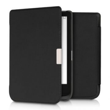 Husa pentru PocketBook Touch Lux 4/Basic Lux 2/Touch HD 3, Piele ecologica, Negru, 46215.01