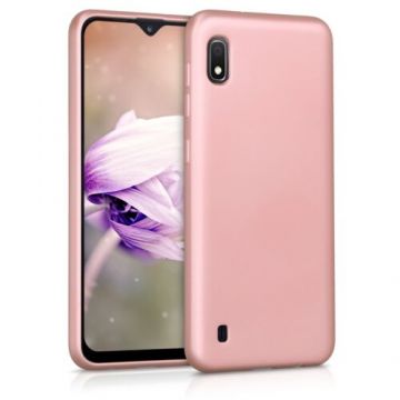 Husa pentru Samsung Galaxy A10, Silicon, Rose Gold, 49815.31