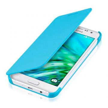 Husa pentru Samsung Galaxy A3, Piele ecologica, Albastru, 24763.23