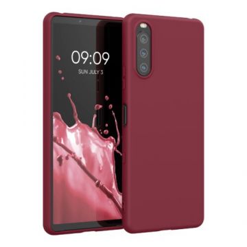 Husa pentru Sony Xperia 10 III, Silicon, Rosu, 54754.209, Kwmobile