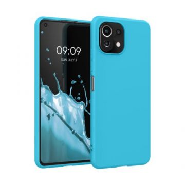 Husa pentru Xiaomi Mi 11 Lite 5G, Silicon, Albastru, 54726.223, Kwmobile