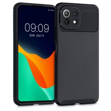 Husa pentru Xiaomi Mi 11 Lite 5G, Silicon, Negru, 55094.03, Kwmobile