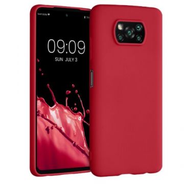 Husa pentru Xiaomi Poco X3 NFC/Poco X3 Pro, Silicon, Rosu, 53482.229, Kwmobile