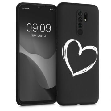 Husa pentru Xiaomi Redmi 9, Silicon, Negru, 52767.03, Kwmobile