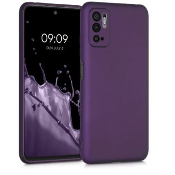 Husa pentru Xiaomi Redmi Note 10 5G, Silicon, Mov, 54949.115, Kwmobile