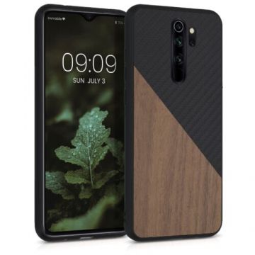 Husa pentru Xiaomi Redmi Note 8 Pro, Lemn, Maro, 56622.01, Kwmobile