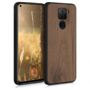 Husa pentru Xiaomi Redmi Note 9, Lemn, Maro, 52777.18