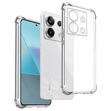 Husa Antisoc compatibila Xiaomi Redmi Note 13 Pro 5G / Poco X6, PRO AirBag, Clear