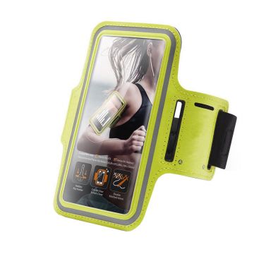 Husa Banderola pentru brat/mana pentru alergat, sala, bicicleta, yoga, fitness, Universala cu acces usor la ecran, Armband fitness, sport, jogging, A700 HTPMAG, Verde