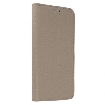 Husa Book Cover Lemontti Book Smart Magnet compatibila cu Samsung Galaxy A15 / A15 5G (Auriu)