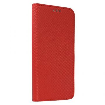 Husa Book Cover Lemontti LEMHBSMSGA15R, Smart Magnet, compatibila cu Samsung Galaxy A15 / A15 5G (Rosu)