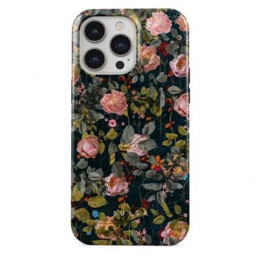 Husa Burga Dual Layer Bloomy Garden compatibila cu iPhone 14 Pro