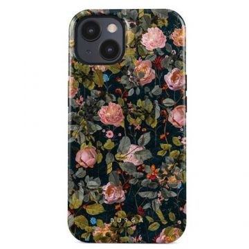Husa Burga Dual Layer Bloomy Garden compatibila cu iPhone 15