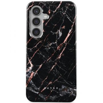 Husa Burga Dual Layer Rose Gold Marble compatibila cu Samsung Galaxy S24