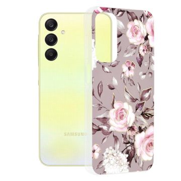 Husa compatibila Samsung Galaxy A25, Slim Series, Bloom of Ruth Gray
