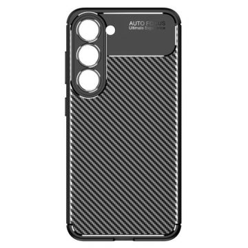 Husa de protectie din Silicon Carbon Autofocus pentru Samsung Galaxy S24 Plus Negru