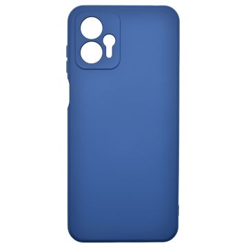Husa de protectie din Silicon cu Microfibra la interior compatibila Motorola Moto G13, Albastru inchis