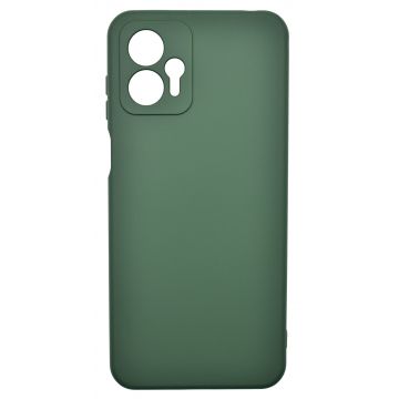 Husa de protectie din Silicon cu Microfibra la interior compatibila Motorola Moto G13, Verde inchis